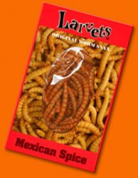 jedlé červíky s príchuťou mexického korenia